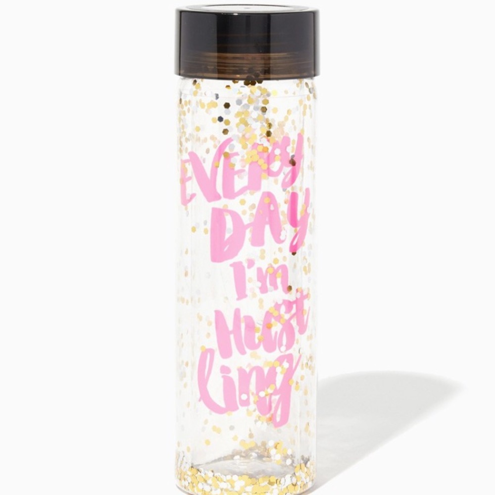 Adorable Glitter Confetti BPA FREE water bottle